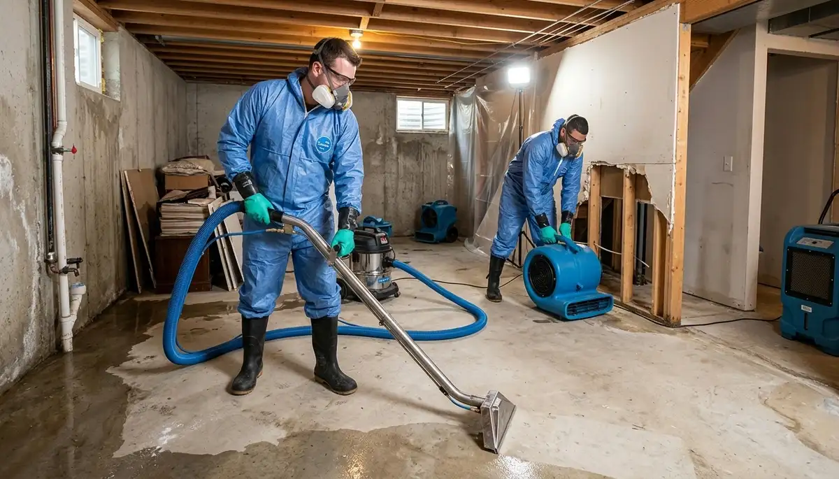 Basement flood cleanup services for homes in Clarksville, TN