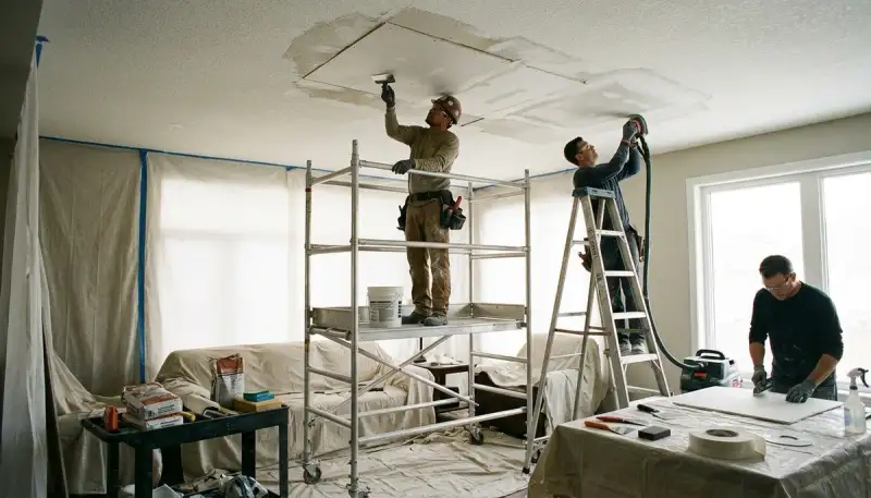 Ceiling Water Damage Repair Image 2