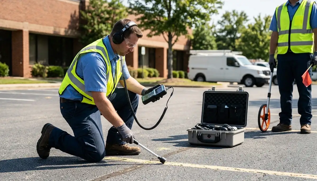 Leak detection service identifying hidden water leaks in a Clarksville, TN home