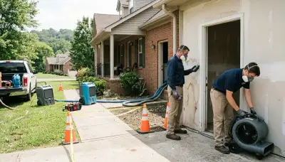 Water damage restoration services in Clarksville, TN: professional property cleanup and repair crew