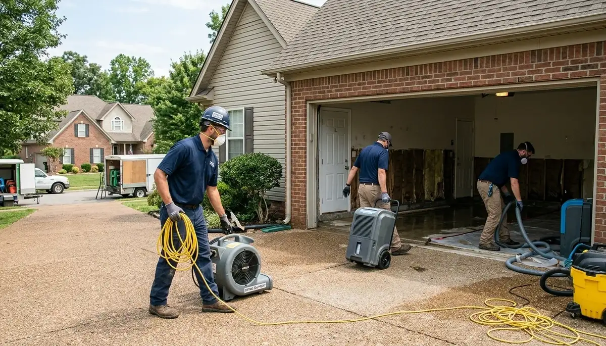 Water damage restoration services in Clarksville, TN