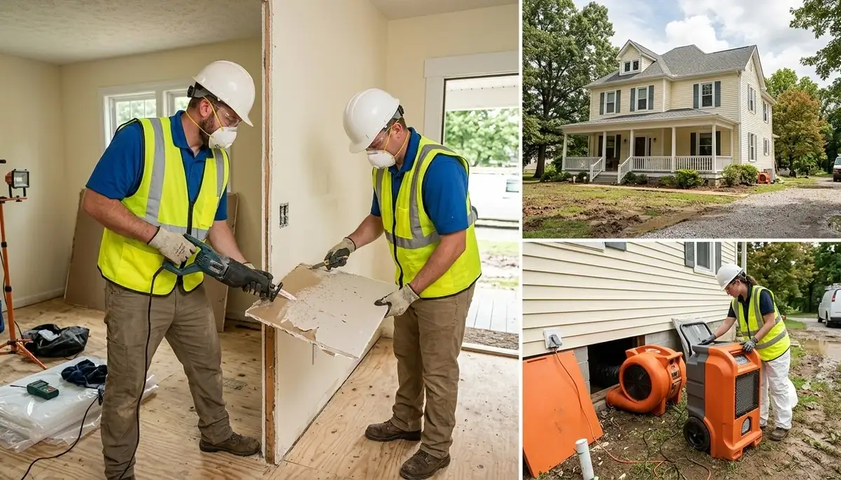 Water damage restoration services in Clarksville, TN