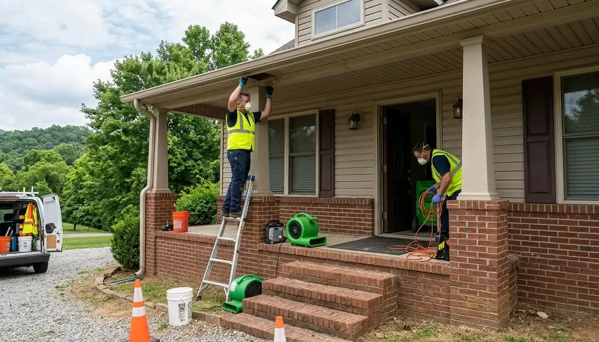 Water damage restoration services in Clarksville, TN