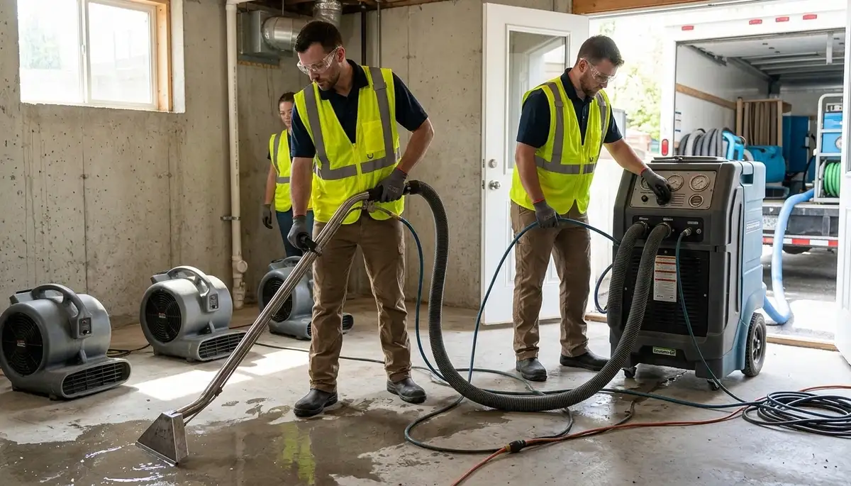 Professional water extraction service for a home in Clarksville, TN